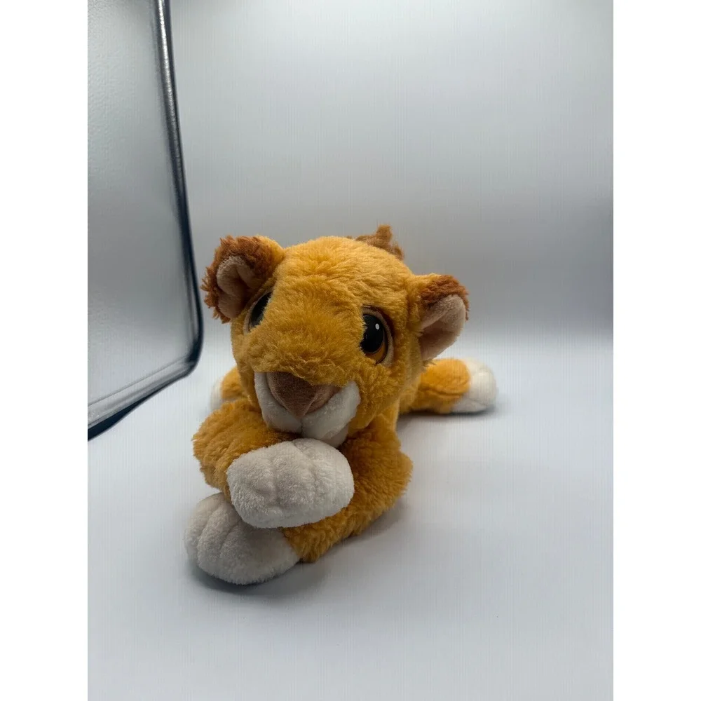 Disney The Lion King Simba Plush‎ Stuffed Animal Floppy Laying 10 Inch Orange